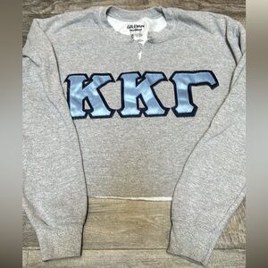 Kappa kappa gamma crop sweatshirt